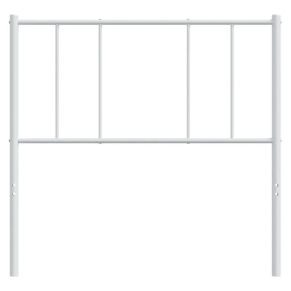 vidaXL Ersatz-Kopfteil Metall Weiß 90 cm
