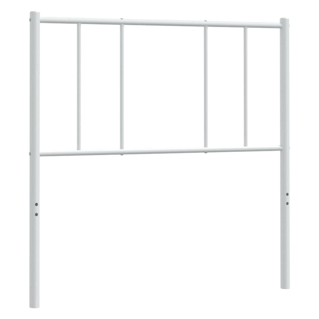 vidaXL Ersatz-Kopfteil Metall Weiß 100 cm