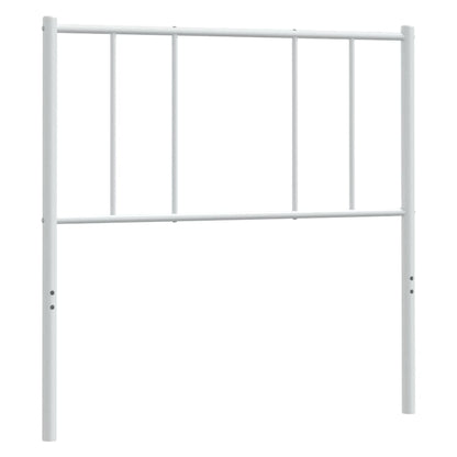 vidaXL Ersatz-Kopfteil Metall Weiß 107 cm