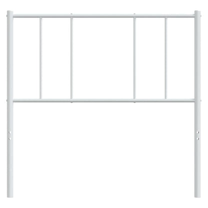 vidaXL Ersatz-Kopfteil Metall Weiß 107 cm