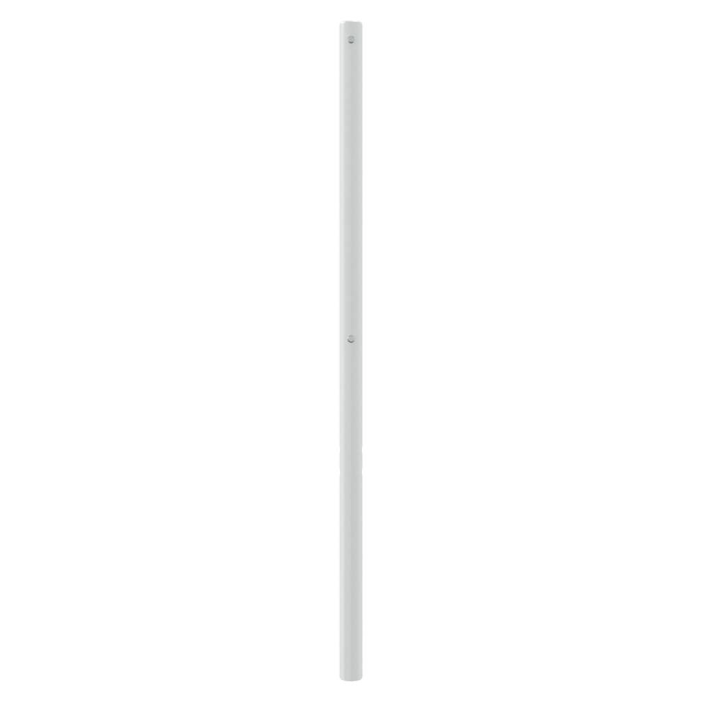 vidaXL Ersatz-Kopfteil Metall Weiß 107 cm