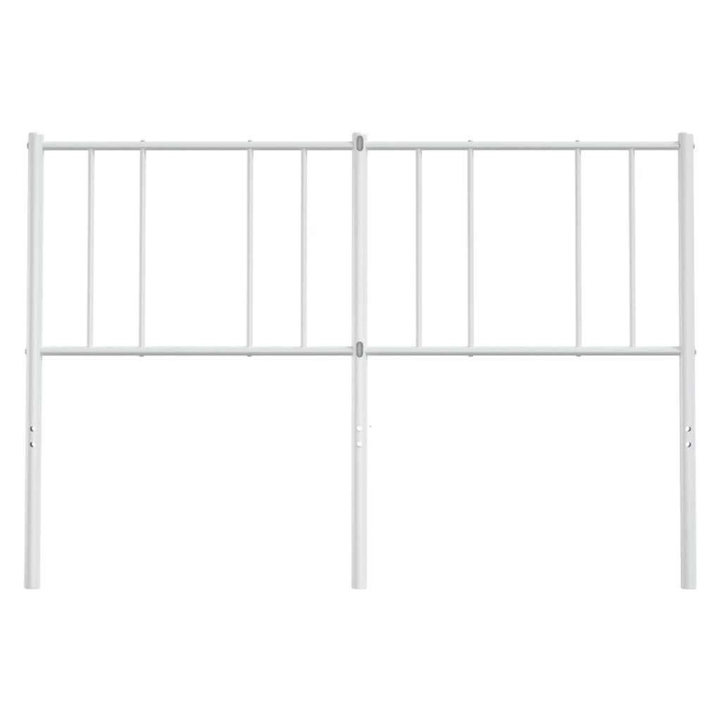 vidaXL Ersatz-Kopfteil Metall Weiß 120 cm