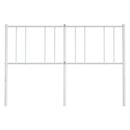 vidaXL Ersatz-Kopfteil Metall Weiß 120 cm