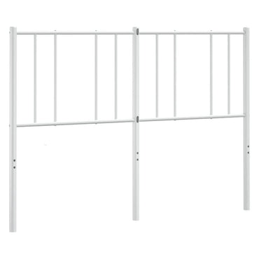 vidaXL Ersatz-Kopfteil Metall Weiß 135 cm