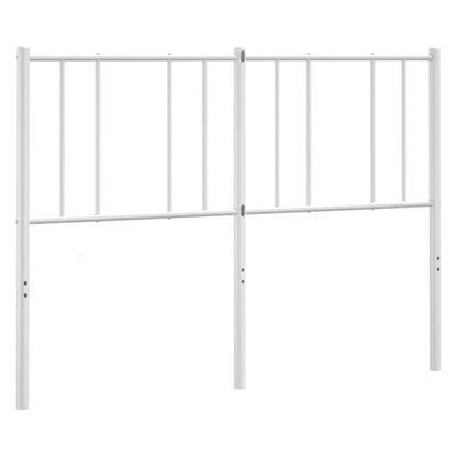 vidaXL Ersatz-Kopfteil Metall Weiß 135 cm