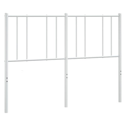 vidaXL Ersatz-Kopfteil Metall Weiß 135 cm