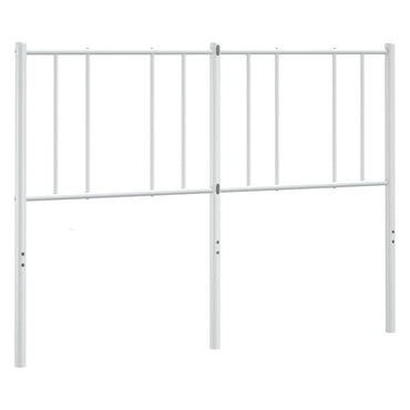vidaXL Ersatz-Kopfteil Metall Weiß 150 cm
