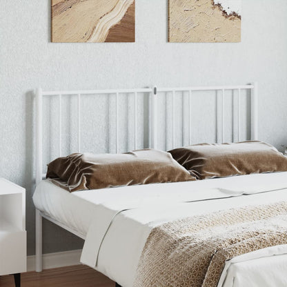 vidaXL Ersatz-Kopfteil Metall Weiß 150 cm
