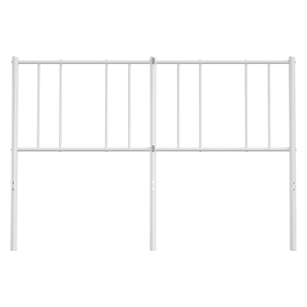 vidaXL Ersatz-Kopfteil Metall Weiß 150 cm