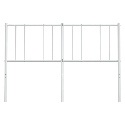 vidaXL Ersatz-Kopfteil Metall Weiß 150 cm