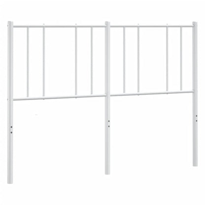 vidaXL Ersatz-Kopfteil Metall Weiß 150 cm