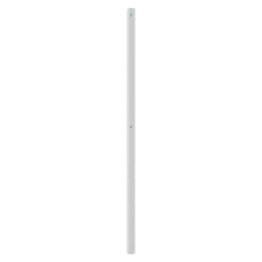 vidaXL Ersatz-Kopfteil Metall Weiß 150 cm