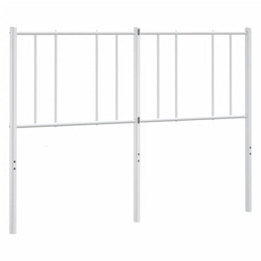 vidaXL Ersatz-Kopfteil Metall Weiß 160 cm
