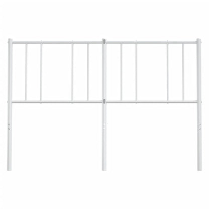 vidaXL Ersatz-Kopfteil Metall Weiß 160 cm