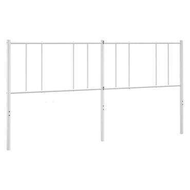 vidaXL Ersatz-Kopfteil Metall Weiß 180 cm