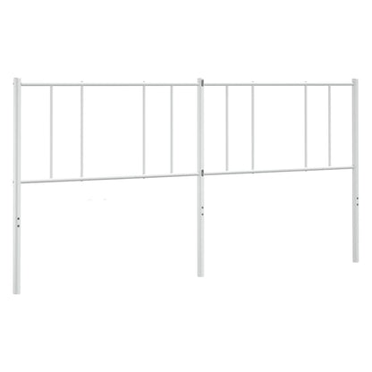 vidaXL Ersatz-Kopfteil Metall Weiß 180 cm