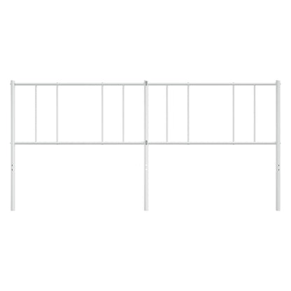 vidaXL Ersatz-Kopfteil Metall Weiß 180 cm