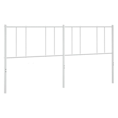 vidaXL Ersatz-Kopfteil Metall Weiß 180 cm