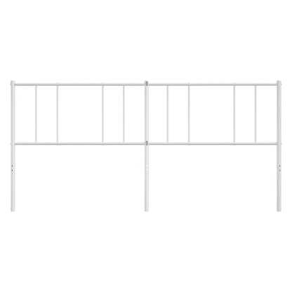 vidaXL Ersatz-Kopfteil Metall Weiß 200 cm