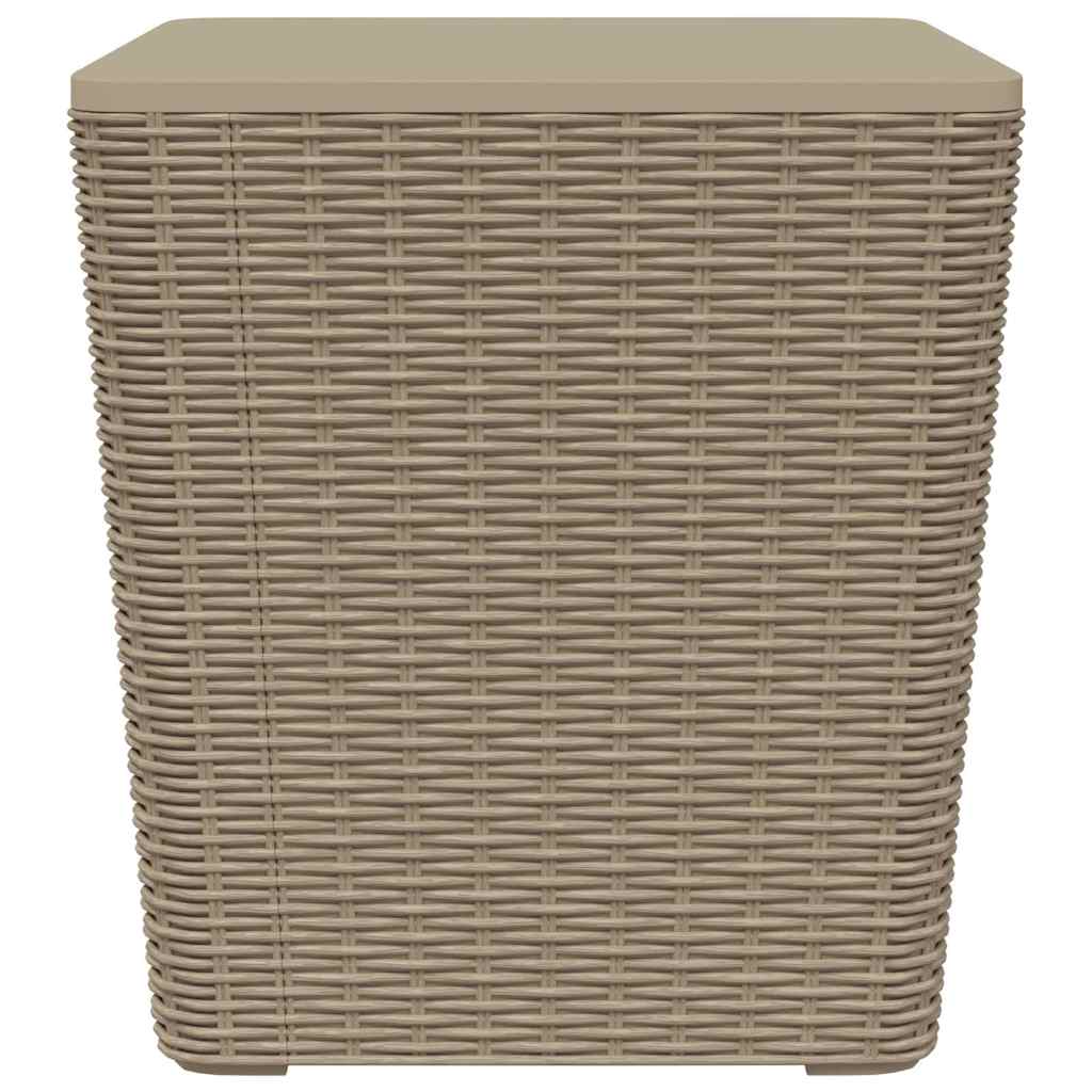 vidaXL Gartentisch mit Abnehmbarer Tischplatte Hellbraun Polypropylen