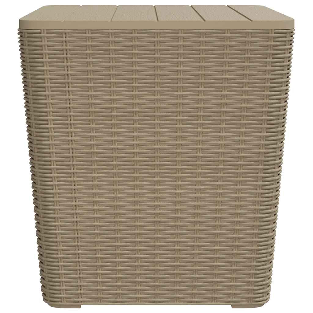 vidaXL Gartentisch mit Abnehmbarer Tischplatte Hellbraun Polypropylen