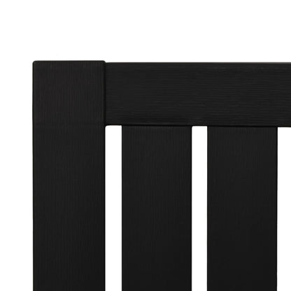 vidaXL Chaise de jardin Adirondack noire en polypropylène