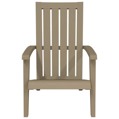 vidaXL Chaise de jardin Adirondack marron clair en polypropylène