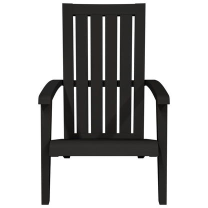 vidaXL Chaises de jardin Adirondack 2 pcs Noir Polypropylène