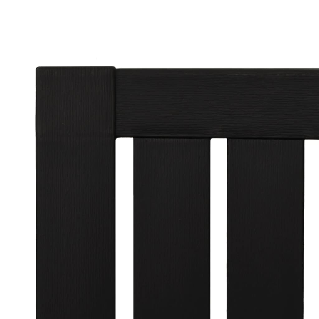 vidaXL Chaises de jardin Adirondack 2 pcs Noir Polypropylène
