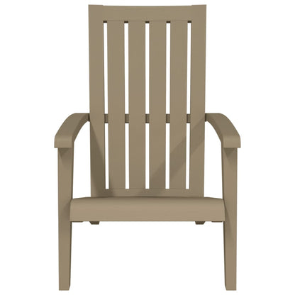 vidaXL Chaises de jardin Adirondack 2 pcs Marron clair Polypropylène