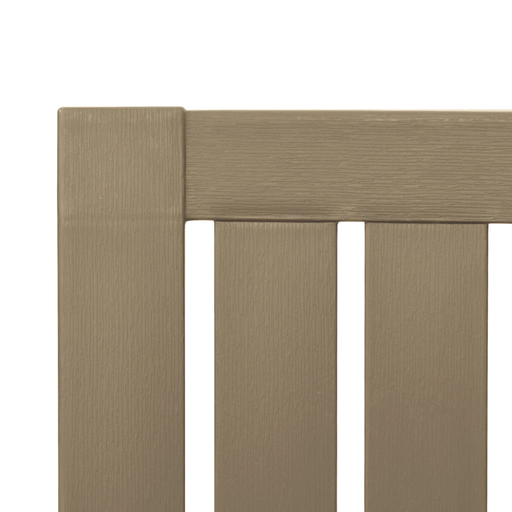 vidaXL Chaises de jardin Adirondack 2 pcs Marron clair Polypropylène