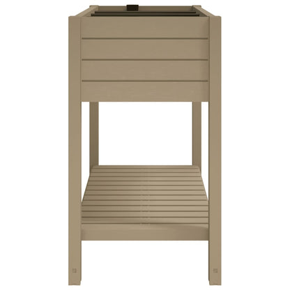 vidaXL Hochbeet Hellbraun 110x45x79 cm Polypropylen