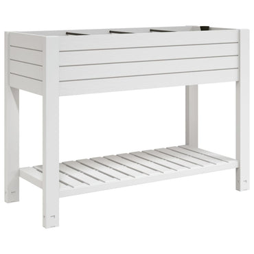 vidaXL Hochbeet Weiß 110x45x79 cm Polypropylen