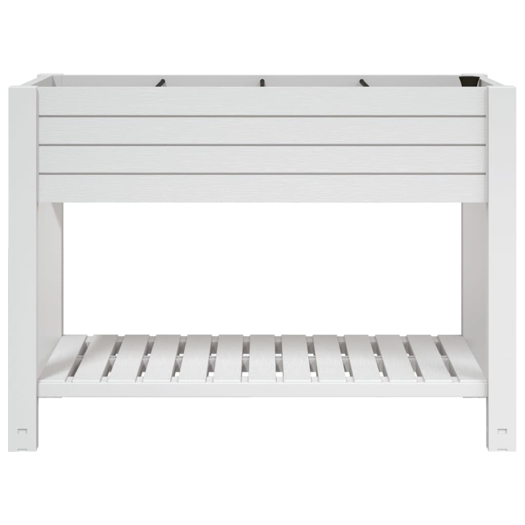 vidaXL Hochbeet Weiß 110x45x79 cm Polypropylen