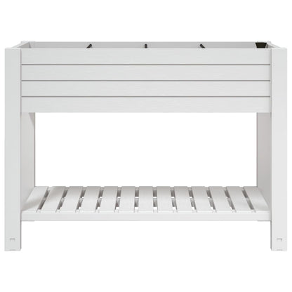 vidaXL Hochbeet Weiß 110x45x79 cm Polypropylen