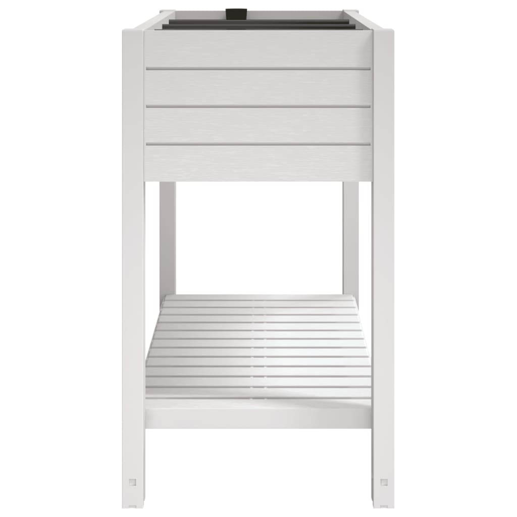 vidaXL Hochbeet Weiß 110x45x79 cm Polypropylen