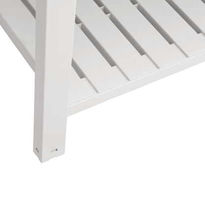 vidaXL Hochbeet Weiß 110x45x79 cm Polypropylen