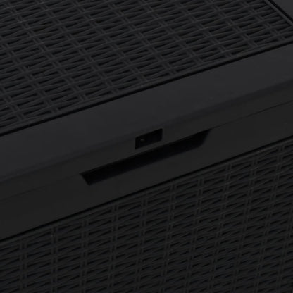 Gartenbox Schwarz 55,5x43x53 cm Polypropylen