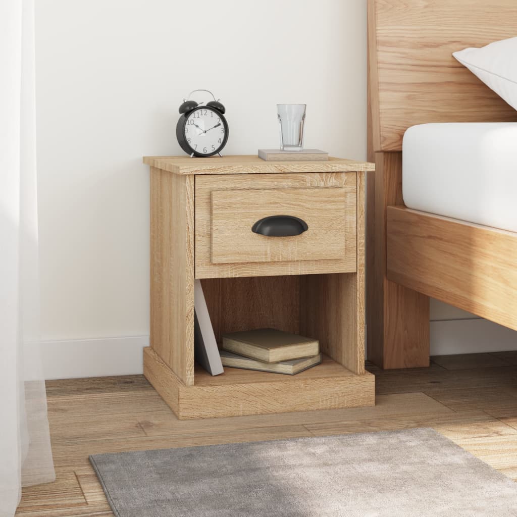 vidaXL Nachttisch Sonoma-Eiche 39x39x47,5 cm Holzwerkstoff