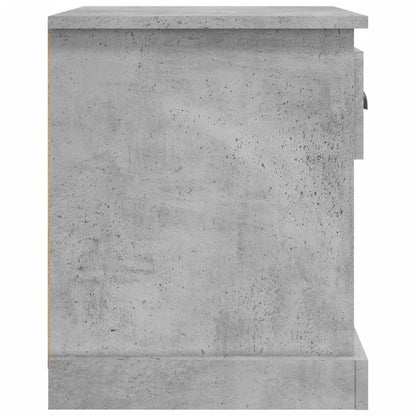 vidaXL Nachttische 2 Stk. Betongrau 39x39x47,5 cm Holzwerkstoff
