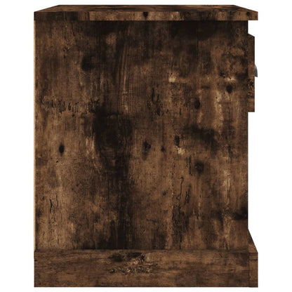 vidaXL Nachttische 2 Stk. Räuchereiche 39x39x47,5 cm Holzwerkstoff