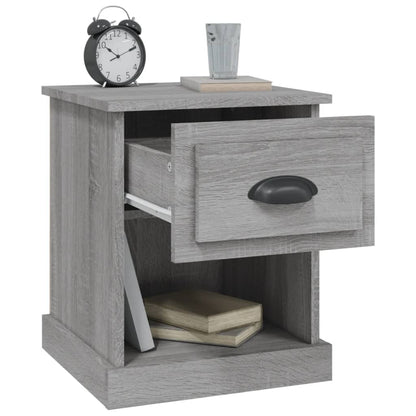 vidaXL Nachttische 2 Stk. Grau Sonoma 39x39x47,5 cm Holzwerkstoff