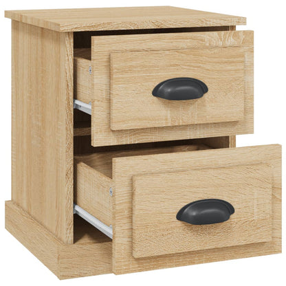 vidaXL Nachttische 2 Stk. Sonoma-Eiche 39x39x47,5 cm Holzwerkstoff