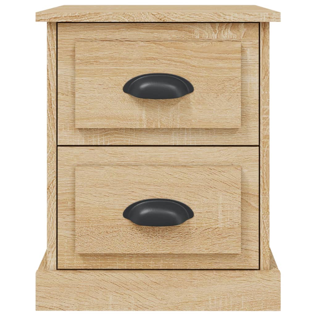 vidaXL Nachttische 2 Stk. Sonoma-Eiche 39x39x47,5 cm Holzwerkstoff