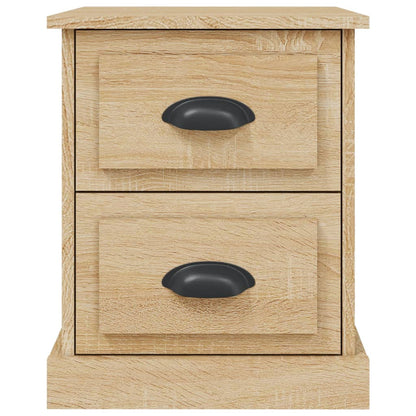 vidaXL Nachttische 2 Stk. Sonoma-Eiche 39x39x47,5 cm Holzwerkstoff