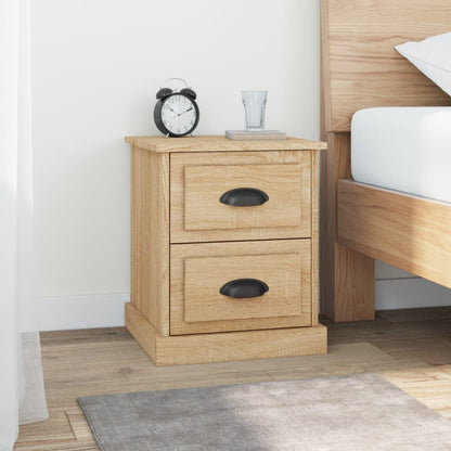 vidaXL Nachttische 2 Stk. Sonoma-Eiche 39x39x47,5 cm Holzwerkstoff