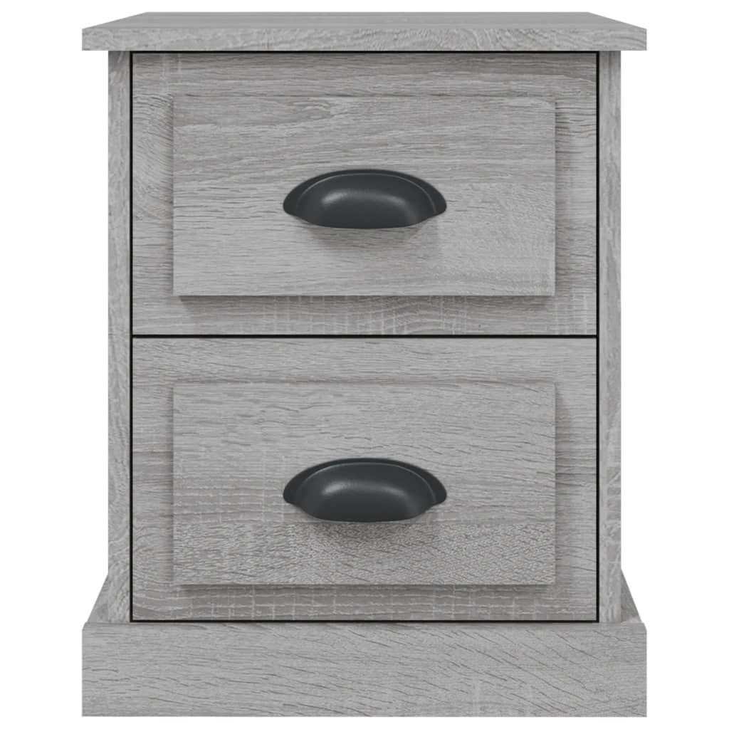 vidaXL Nachttische 2 Stk. Grau Sonoma 39x39x47,5 cm Holzwerkstoff