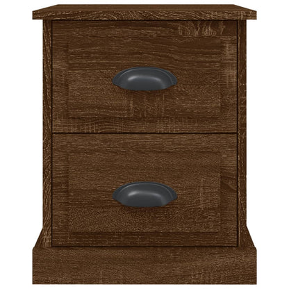 vidaXL Nachttische 2 Stk. Braun Eiche 39x39x47,5 cm Holzwerkstoff