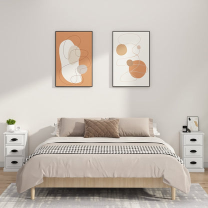 vidaXL Nachttisch Weiß 39x39x67 cm Holzwerkstoff