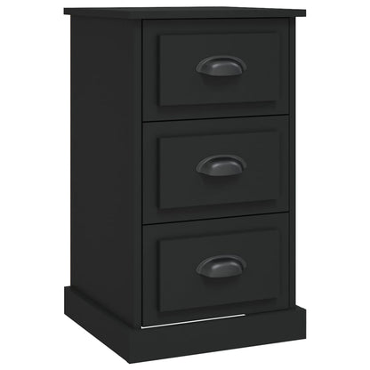 vidaXL Table de chevet Noir 39x39x67 cm Bois d'ingénierie